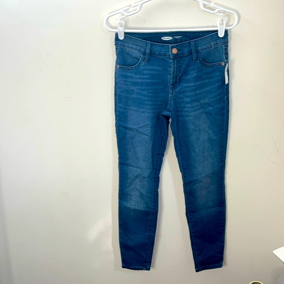 Old Navy Denim - ✨🆕BNWT!Old Navy Super Skinny Mid-Rise Dark Denim Jeans Sz 0 Short Womens Jeans✨